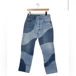 PHIPPS Patchwork Wave Blue Women's  Jeans